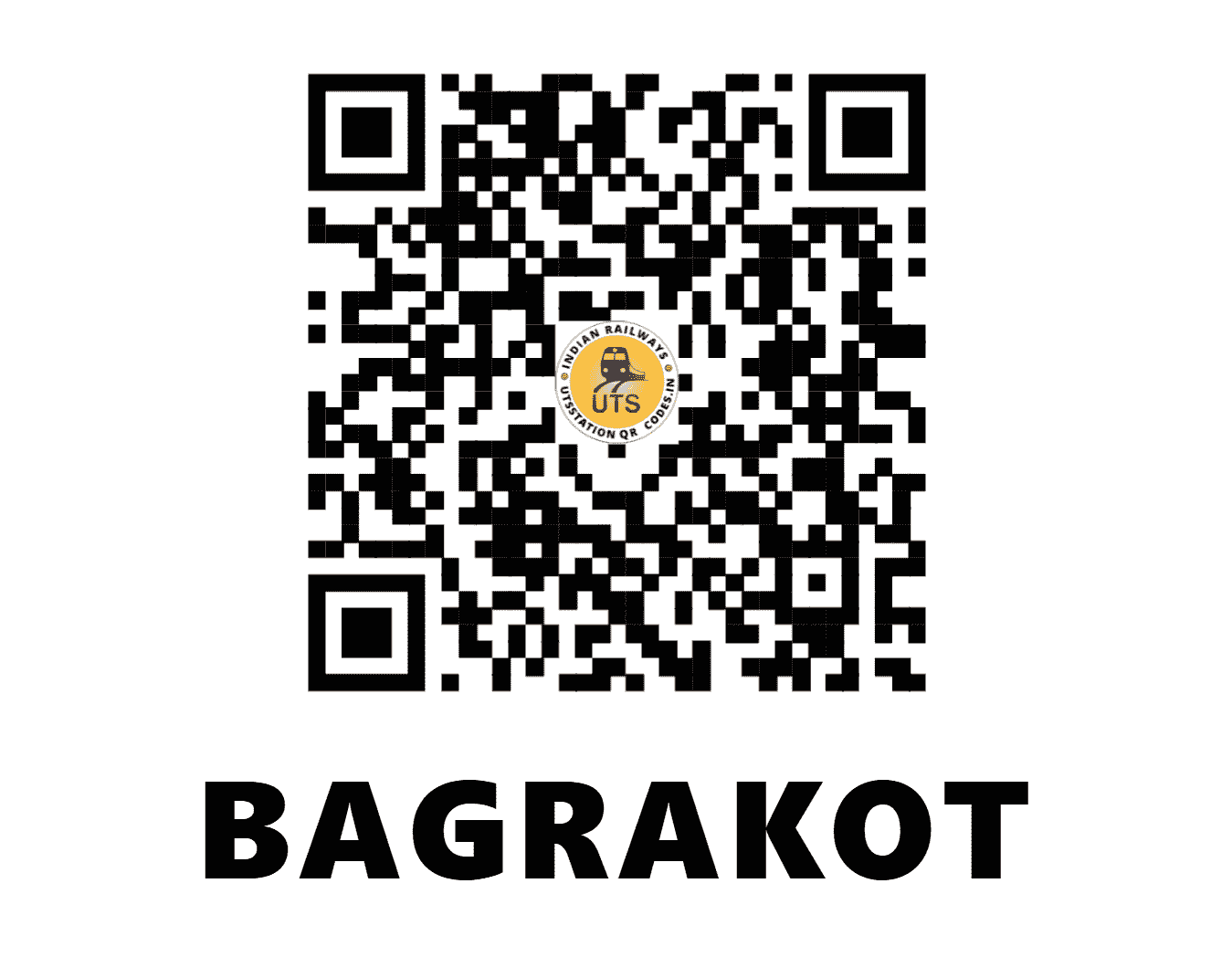 UTS QR Code for BAGRAKOT - BRQ - NF (WEST BENGAL)